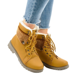 Camel isolierte Stiefel mit Schaffellmantel 20697 braun 1