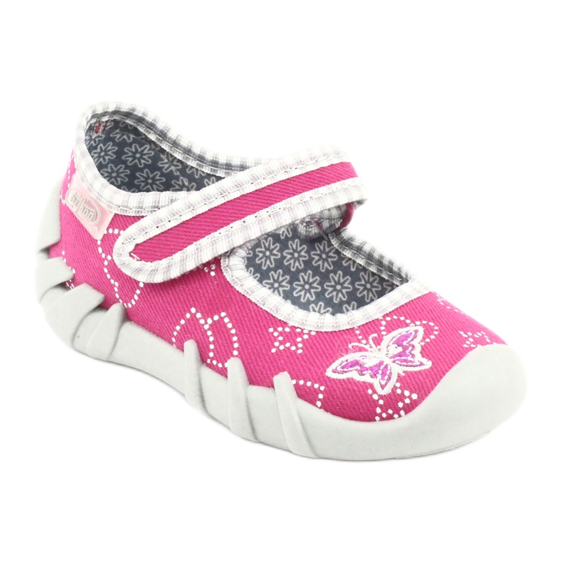 Befado Kinderschuhe 109P165 rosa grau 1