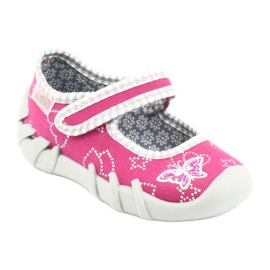 Befado Kinderschuhe 109P165 rosa grau 1
