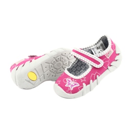 Befado Kinderschuhe 109P165 rosa grau 5