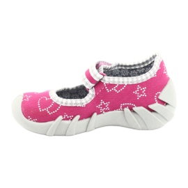 Befado Kinderschuhe 109P165 rosa grau 2