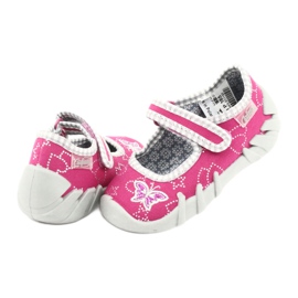 Befado Kinderschuhe 109P165 rosa grau 4