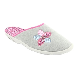 Befado farbige Damenschuhe 235D155 lila grau 1