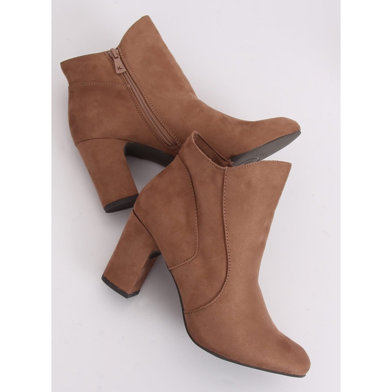 Beige Stiefel mit hohem Absatz K1809810 Taupe 1
