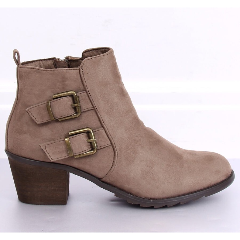 Beige Stiefel mit hohen Absätzen K1809305 Taupe 1