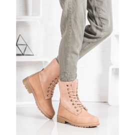 Super Me Schnürstiefel rosa 1