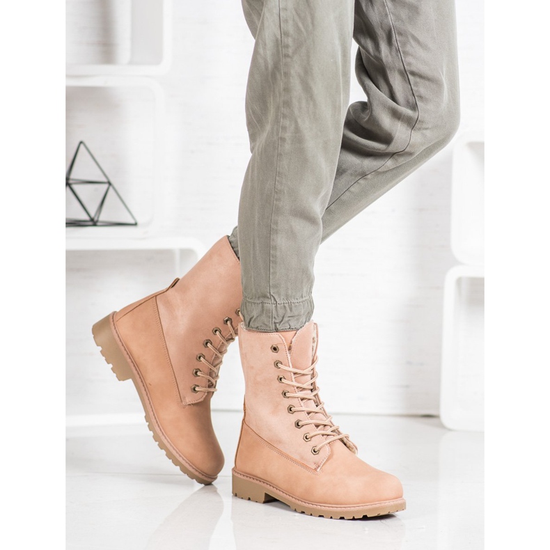 Super Me Schnürstiefel rosa 1