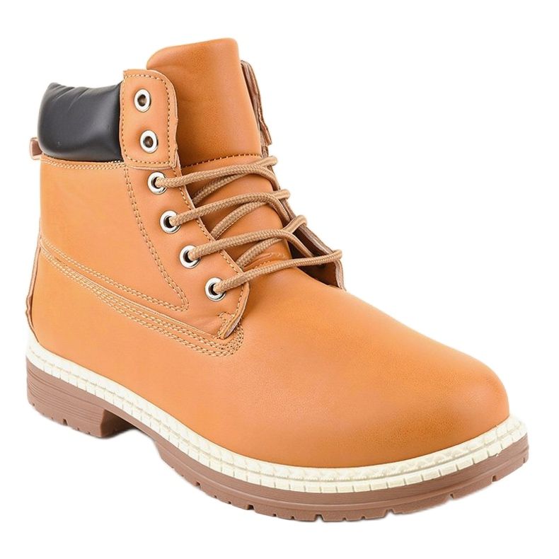 Braune isolierte Schneestiefel C-9U5-8 1