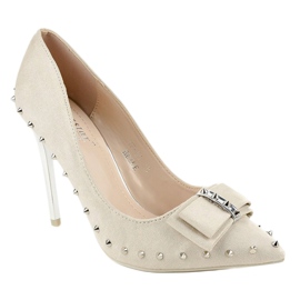 Beige Pumps auf einem NF-05-Absatz 1