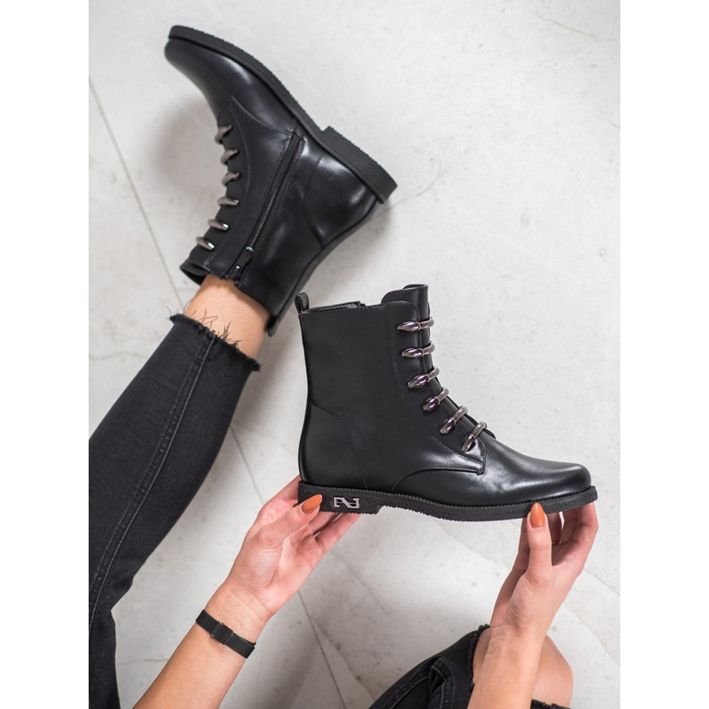 Elegante VINCEZA Arbeiter schwarz 1