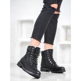 SHELOVET Elegante Trapper schwarz 2