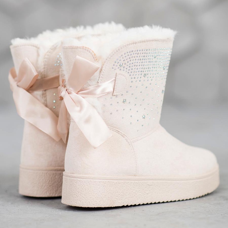 SHELOVET Mukluki mit Kristallen braun 1