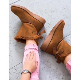 SHELOVET Kamel Mukluki auf der Plattform braun 2