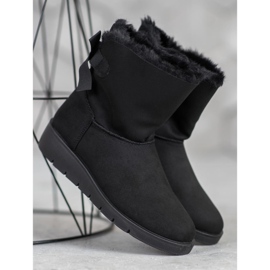 SHELOVET Schwarzer Mukluki auf der Plattform 2