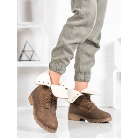 Super Me Schnürstiefel khaki grün 1