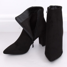 Schwarze Stiefel mit hohen Absätzen 0-316 Schwarz 2