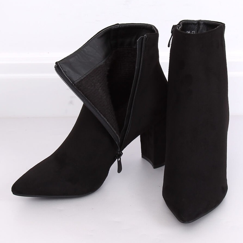 Schwarze Stiefel mit hohen Absätzen 0-316 Schwarz 2