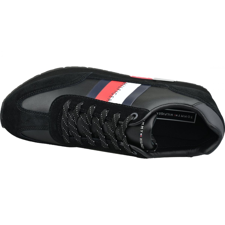 Schuhe Tommy Hilfiger Corporate Leather Flag Runner M FM0FM02380 990 schwarz 2