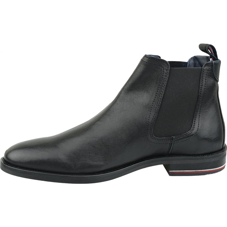 Tommy Hilfiger Signature Chelsea Boots aus Leder M FM0FM02421 990 schwarz 1
