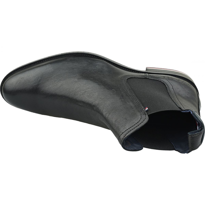 Tommy Hilfiger Signature Chelsea Boots aus Leder M FM0FM02421 990 schwarz 2