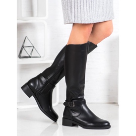 Ideal Shoes Klassische Reitstiefel schwarz 2