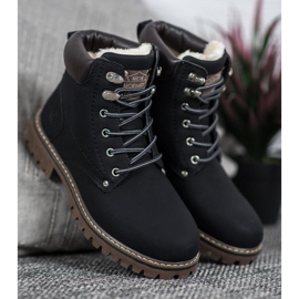 Mckeylor Schwarze Trapper mit Fell 1