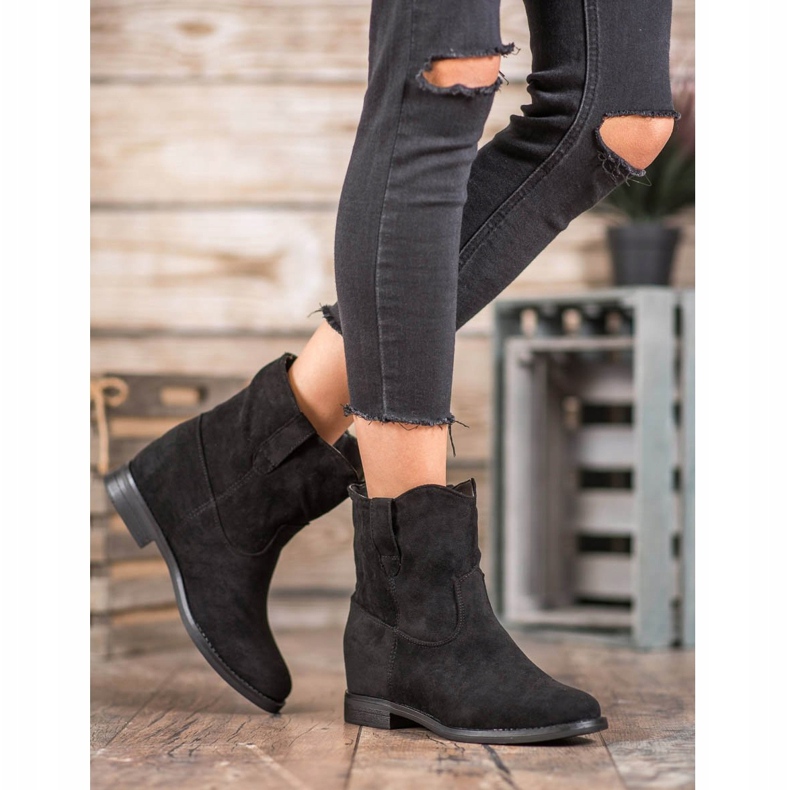 Seastar Modische Cowboystiefel schwarz 1