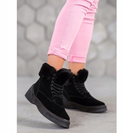 SHELOVET Modischer Taperki auf der Plattform schwarz 2