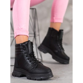 SHELOVET Schwarze Modeschuhe 1