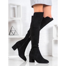 SHELOVET Stiefel auf einer Säule schwarz 1