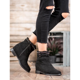 Ideal Shoes Warme Cowboystiefel mit Jets schwarz 1