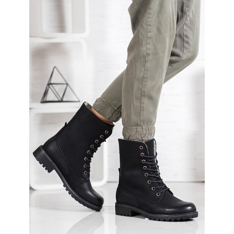 SHELOVET Wanderschuhe mit einziehbarem Schaft schwarz 2