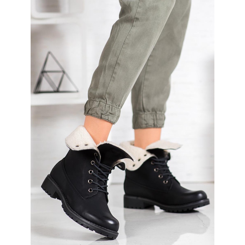 SHELOVET Wanderschuhe mit einziehbarem Schaft schwarz 1