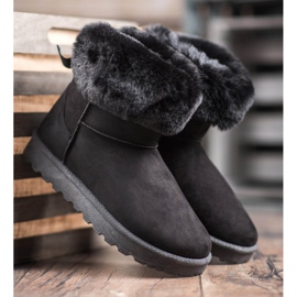 SHELOVET Mukluki mit Pelz schwarz 2