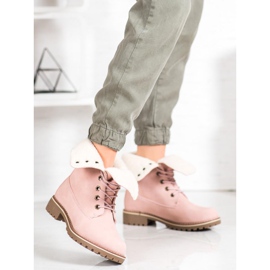 SHELOVET Wanderschuhe mit einziehbarem Schaft rosa 2