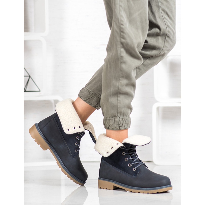 Super Me Schnürstiefel blau 1