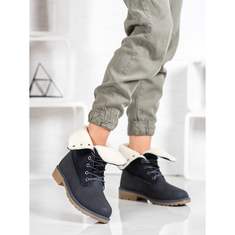 Super Me Schnürstiefel blau 2