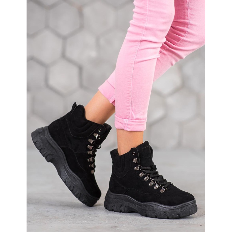 Yes Mile Bequeme Trapper auf der Plattform schwarz 2