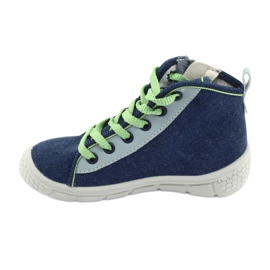 Leichte Befado Kinderschuhe 547X002 navy blau grau grün 2