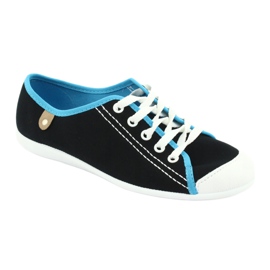 Befado Jugendschuhe 248Q019 schwarz blau 1