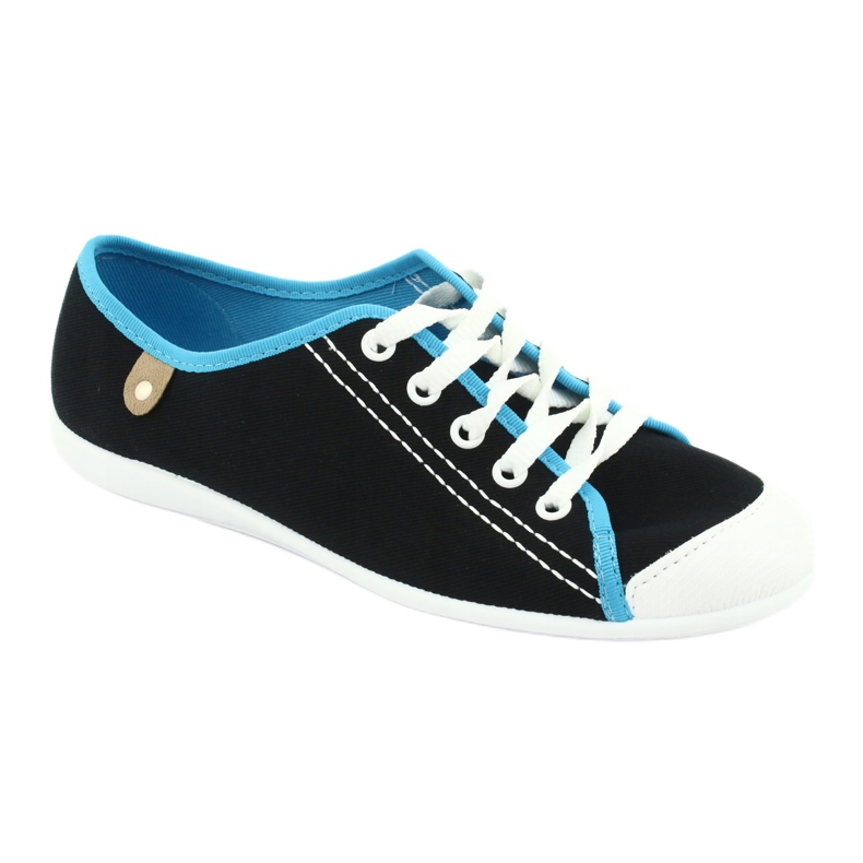 Befado Jugendschuhe 248Q019 schwarz blau 1