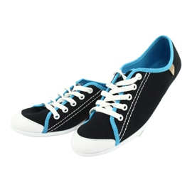 Befado Jugendschuhe 248Q019 schwarz blau 3