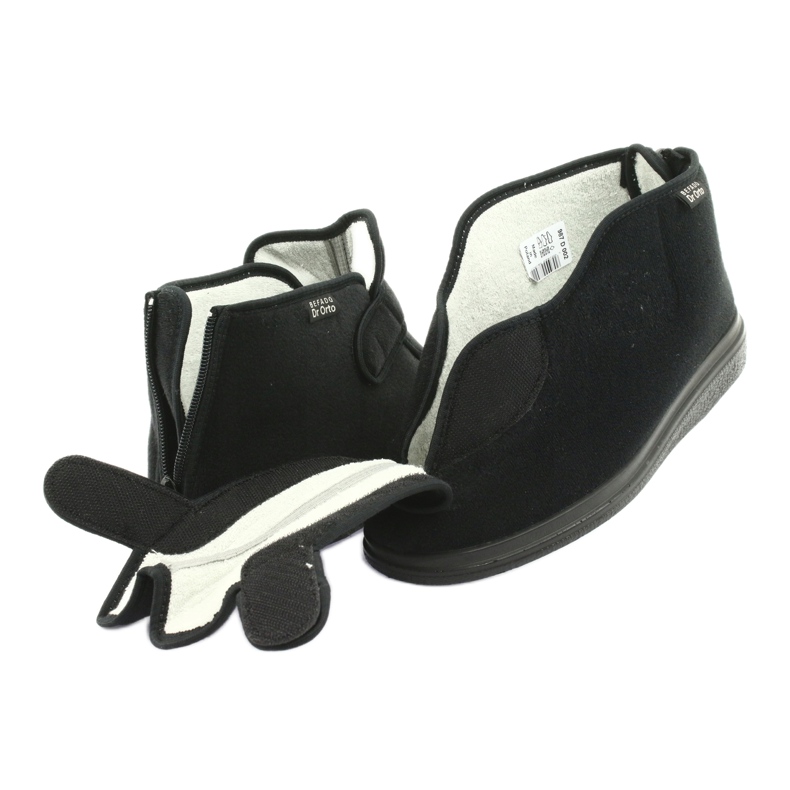 Dr.Orto Befado Frauen für kranke Füße 987D002 Schwarzer Silbereinsatz 4