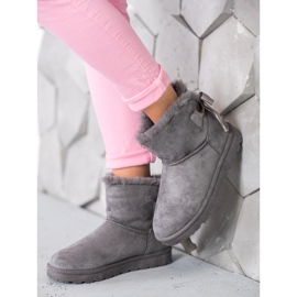SHELOVET Warmes Mukluki mit Schleife grau 1