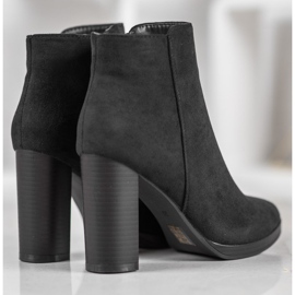 Ideal Shoes Klassische Stiefel mit hohen Absätzen schwarz 1