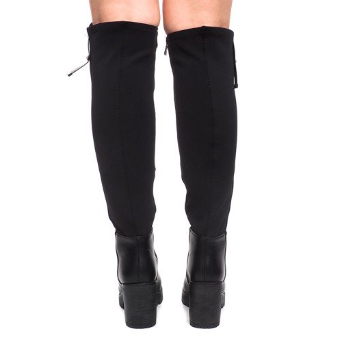 Stiefel mit Absatz ES8515 Schwarz 1