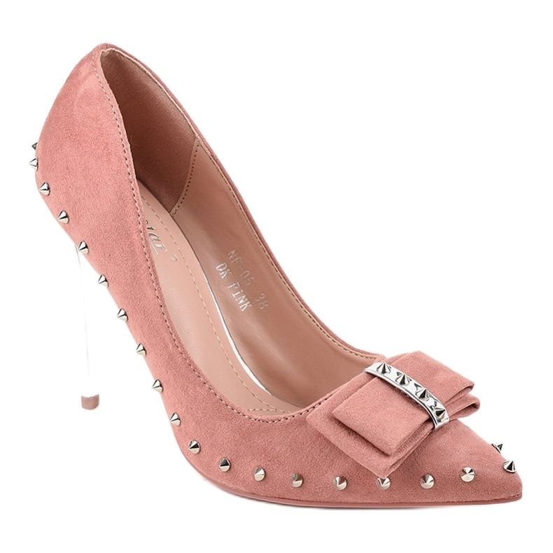 Dunkelrosa Pumps an der NF-05 Ferse 1