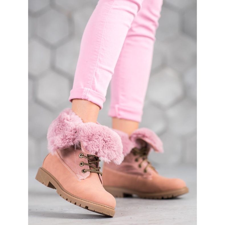 Vices Rosa Trapper mit aufgerolltem Schaft 2