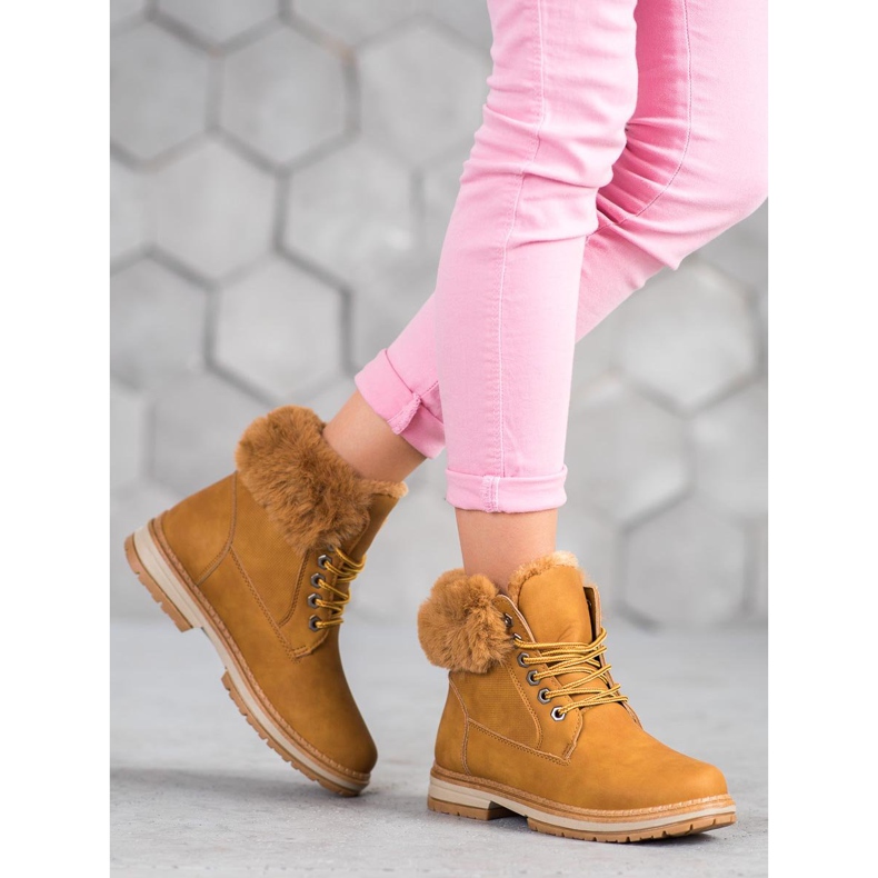 SHELOVET Kamelfänger mit Fell braun 1