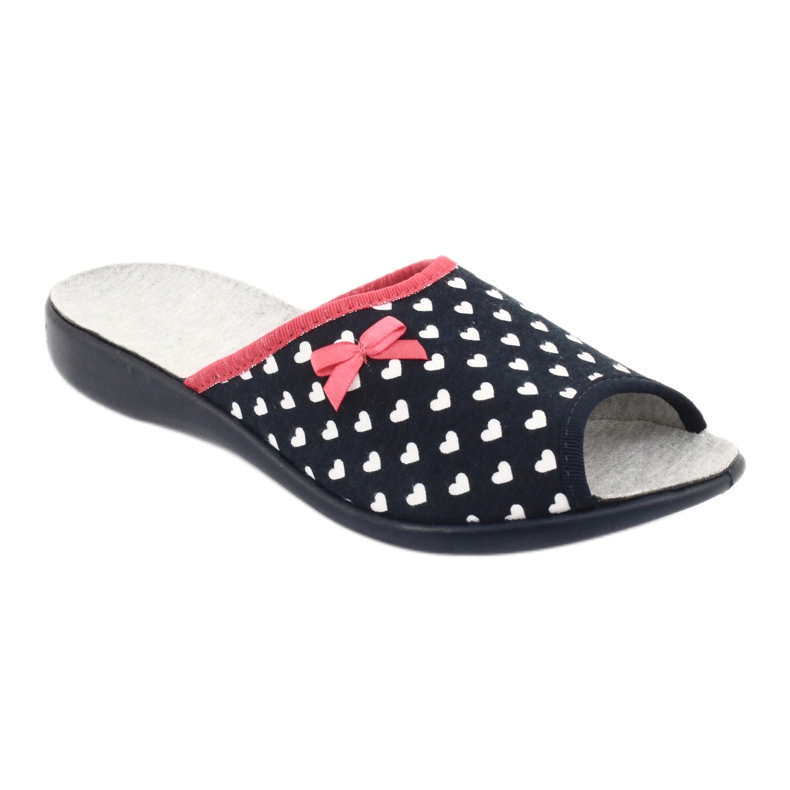 Befado Damenschuhe Herzen pu 254D099 weiß rot marineblau 1